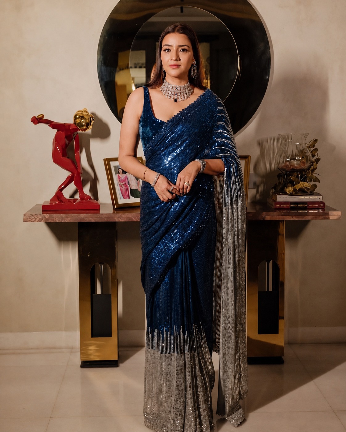 Rama Export JR-636 Georgette Wholesale Fancu Saree Collection