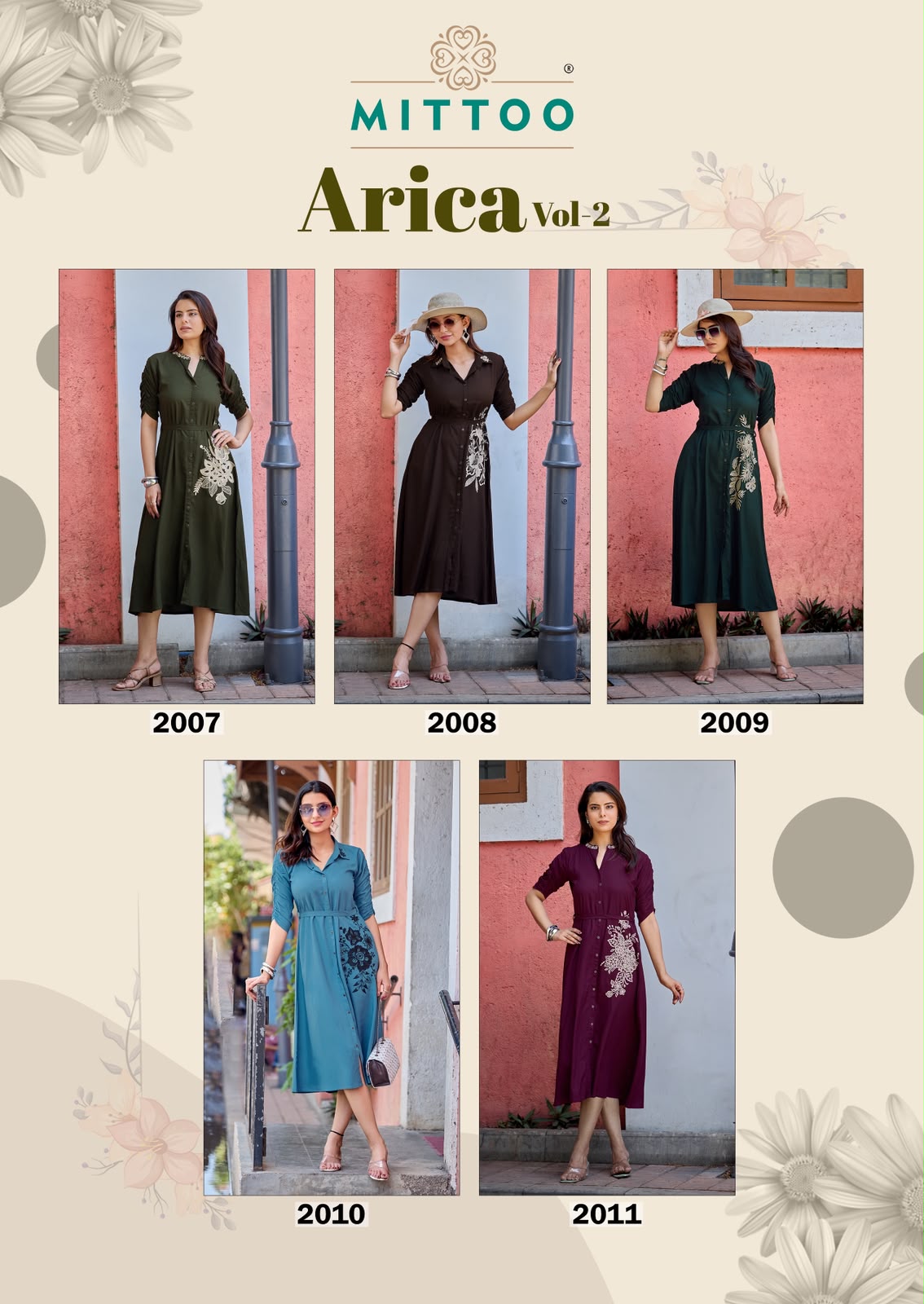 Mittoo Arica Vol 2 Heavy Rayon Wholesale Designer Kurti Collection - Image 7