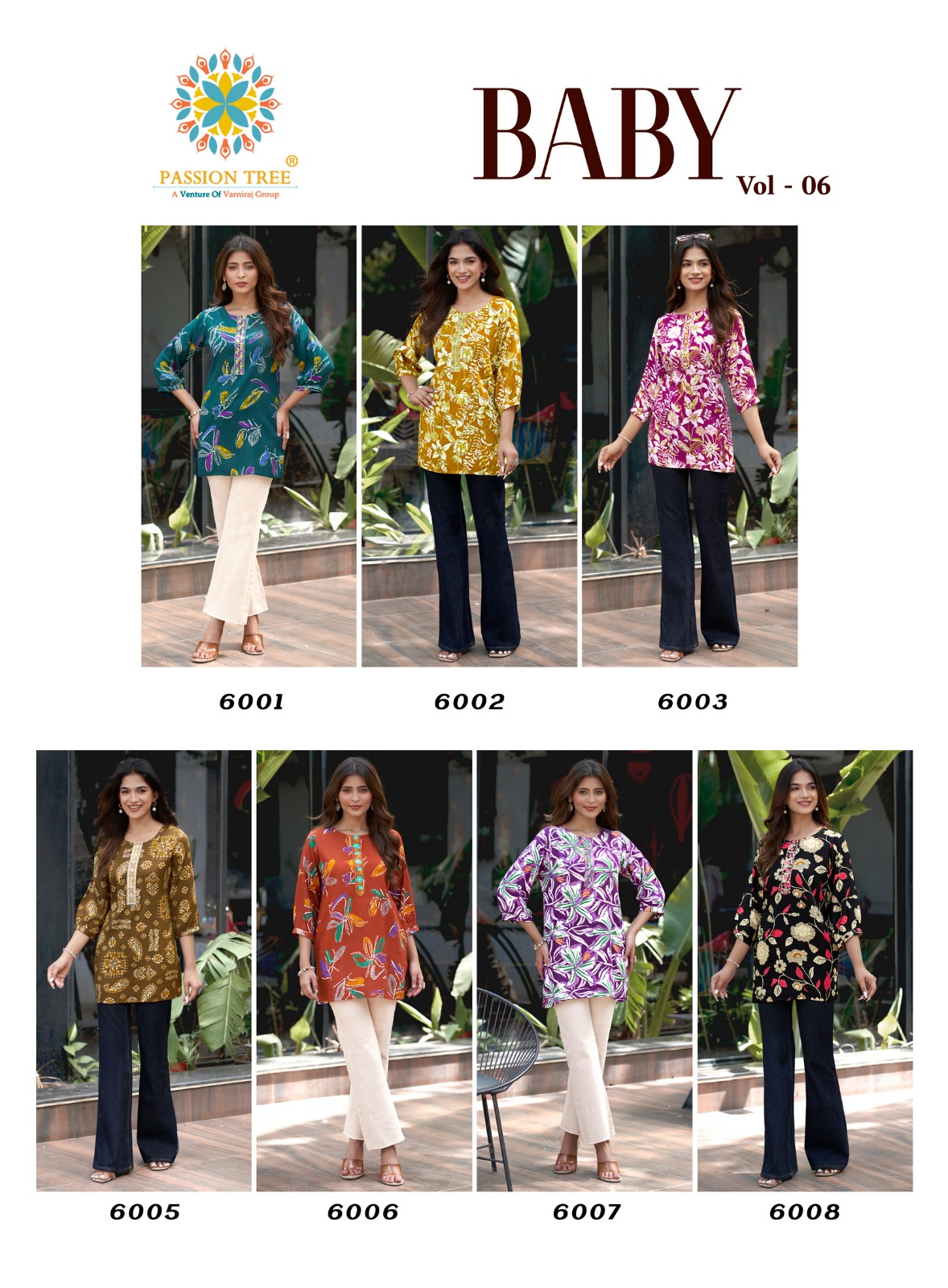 Passion Tree Baby Vol 6 Heavy Reyon Procian Print Wholesale Fancy Kurti Collection - View 10