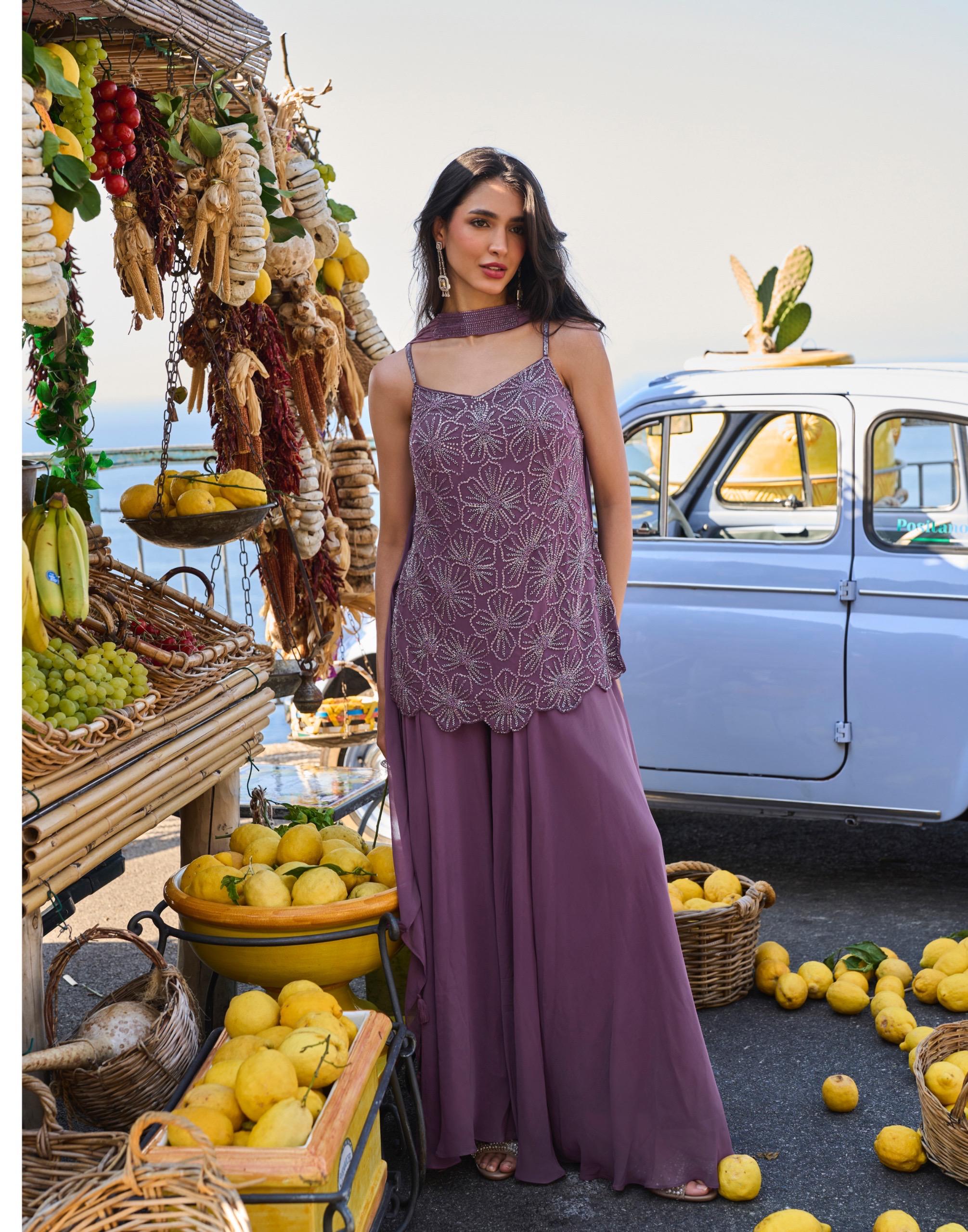 Sayuri Designer Divya Premium Real Georgette Wholesale Indo Western Collection - Image 4