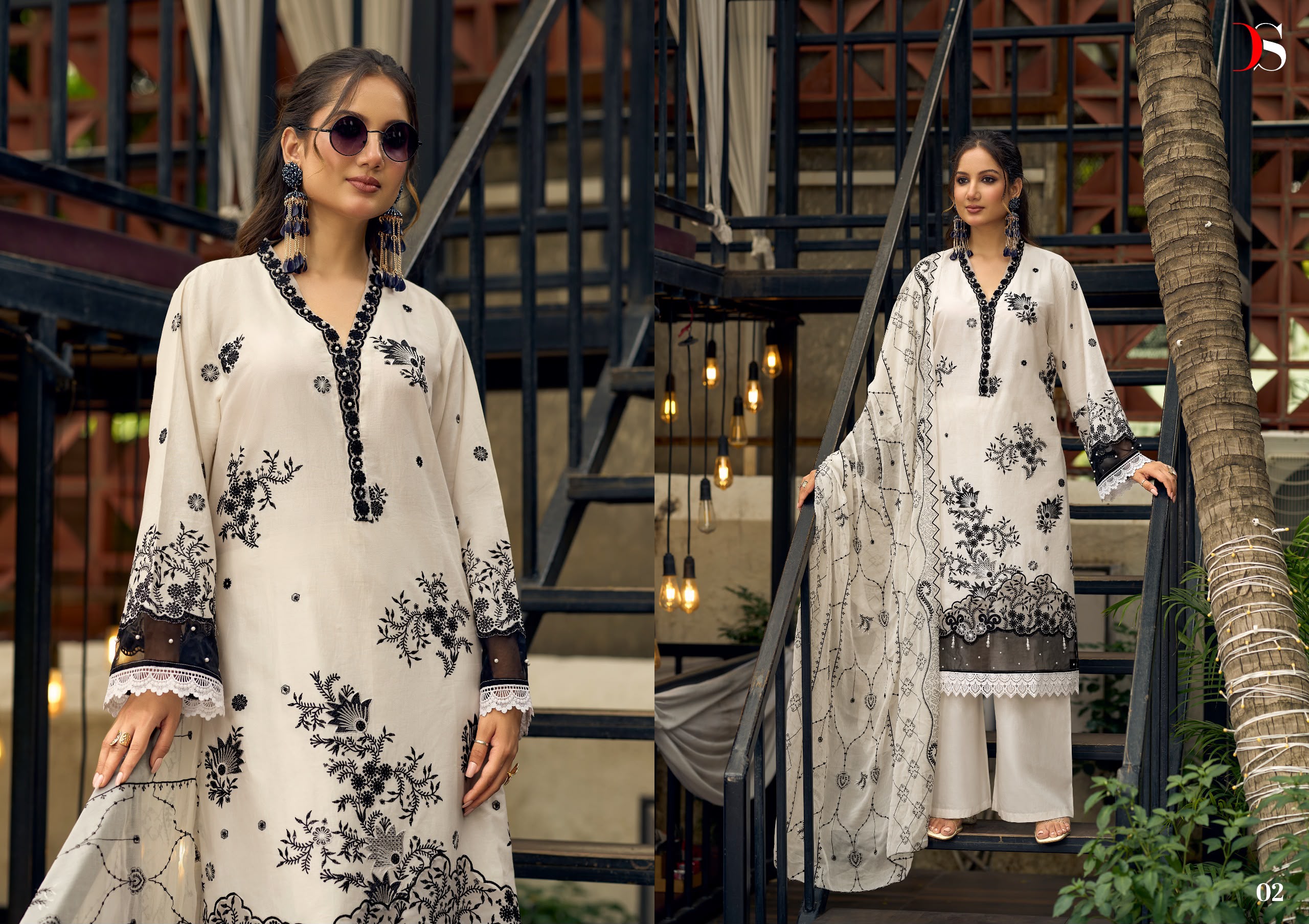 Deespy Suit Elaf Exclusive Pure Cotton Mal Mal Wholesale Pakistani Suit Collection - Thumbnail 4