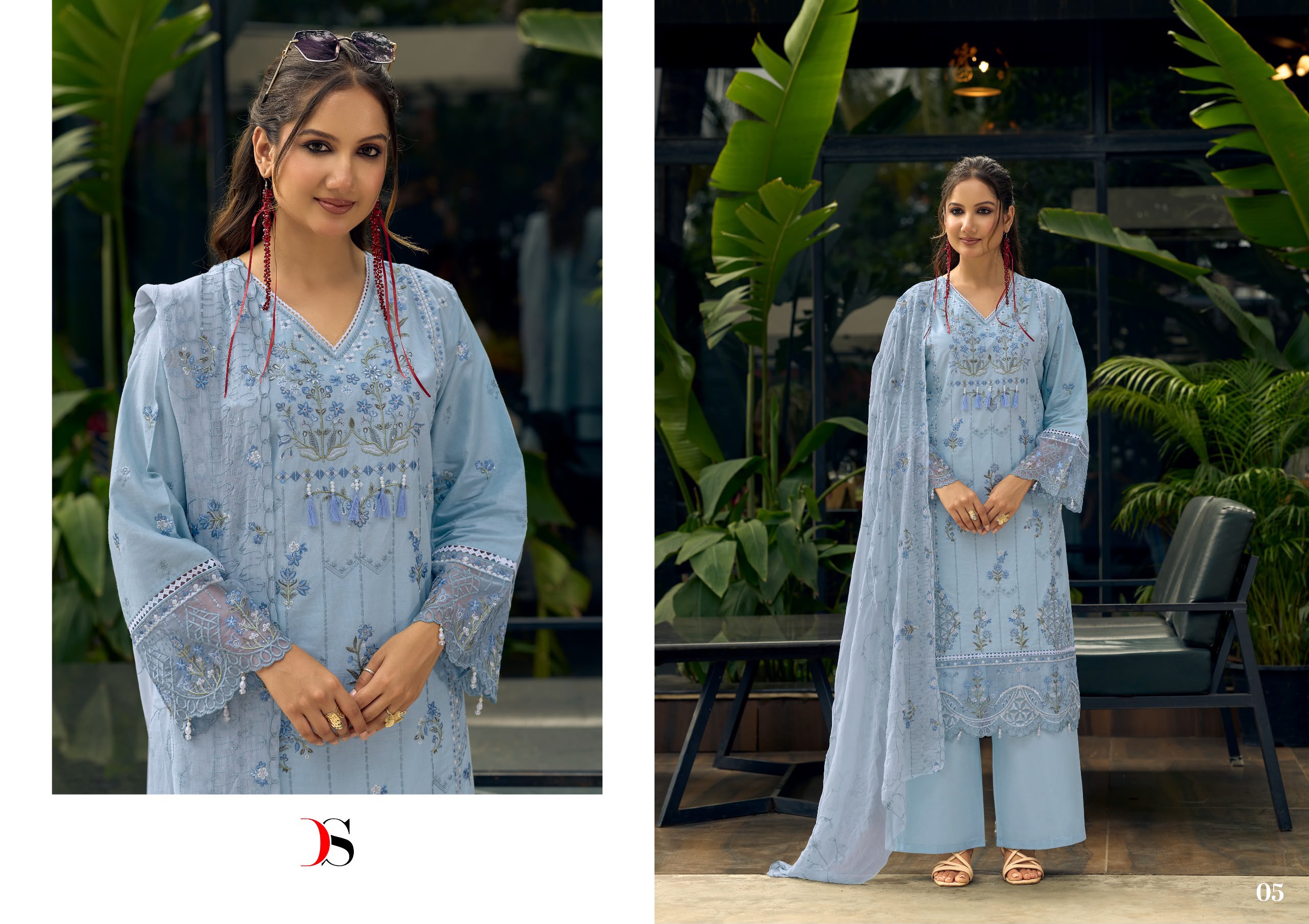 Deespy Suit Elaf Exclusive Pure Cotton Mal Mal Wholesale Pakistani Suit Collection - Thumbnail 7