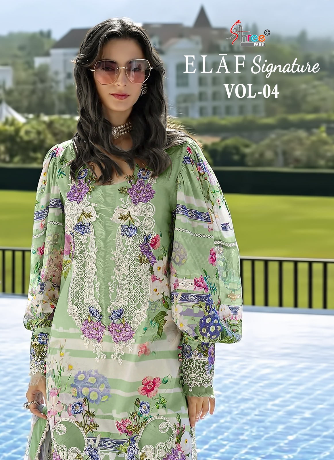 Shree Fab Elaf Signature Vol 4 Pure Cotton Wholesale Pakistani Dress Material Collection
