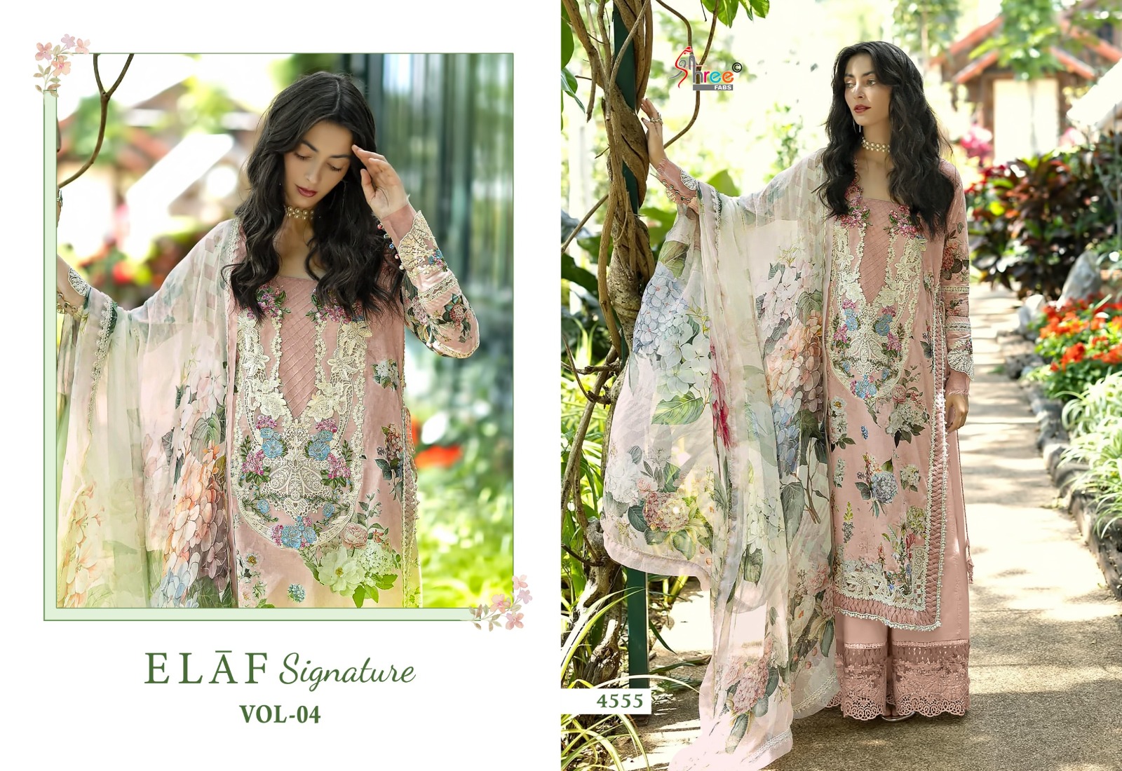 Shree Fab Elaf Signature Vol 4 Pure Cotton Wholesale Pakistani Dress Material Collection - Image 6