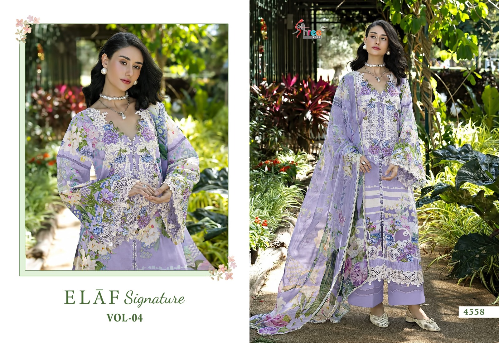 Shree Fab Elaf Signature Vol 4 Pure Cotton Wholesale Pakistani Dress Material Collection - Image 8
