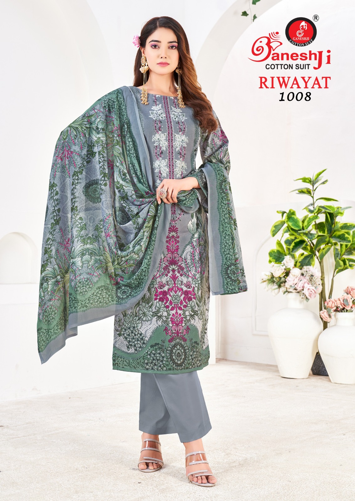 Ganeshji Riwayat Vol-1 Heavy Soft Cotton Wholesale Readymade Pakistani Suit Collection - Image 2