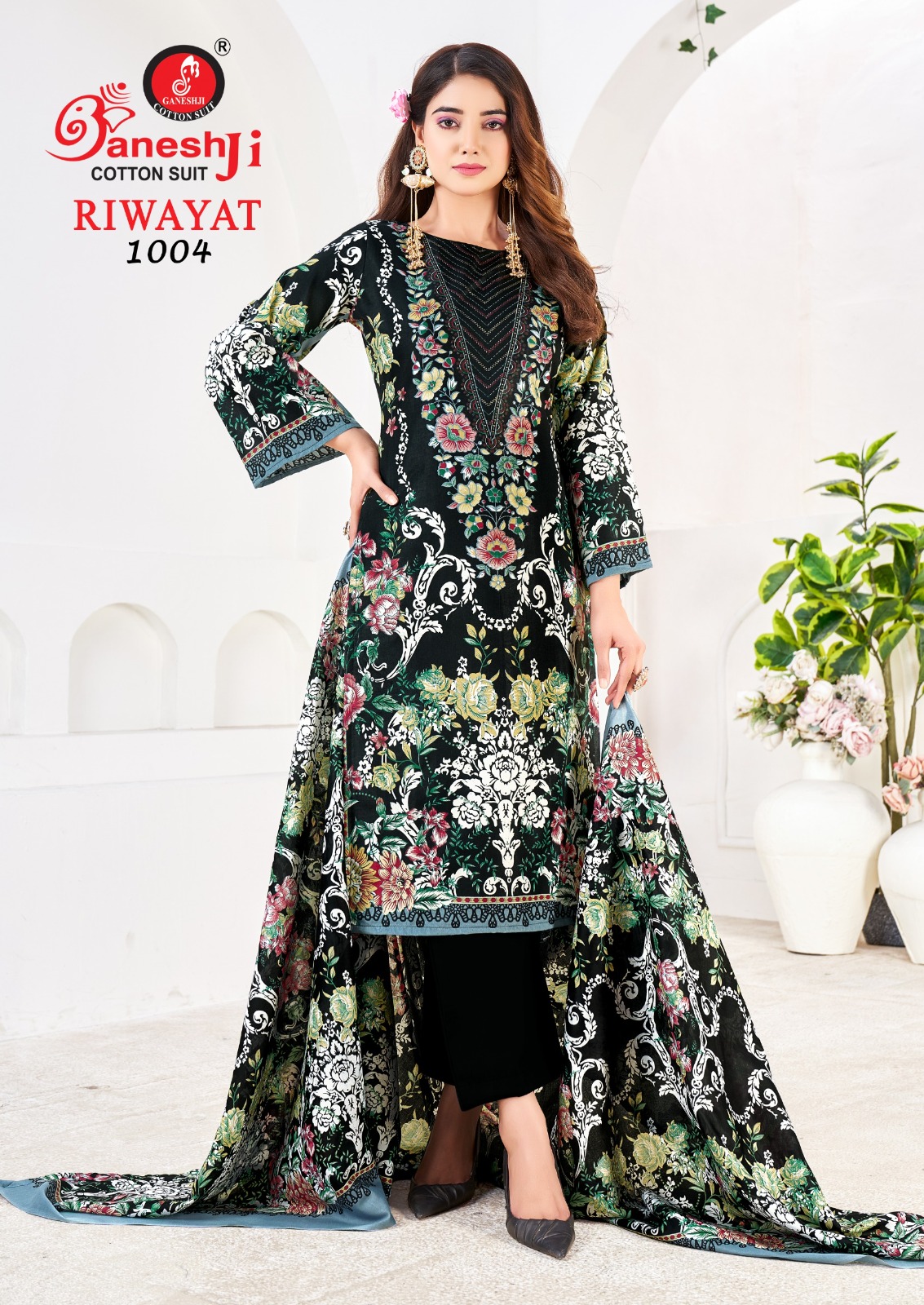 Ganeshji Riwayat Vol-1 Heavy Soft Cotton Wholesale Readymade Pakistani Suit Collection - Image 5