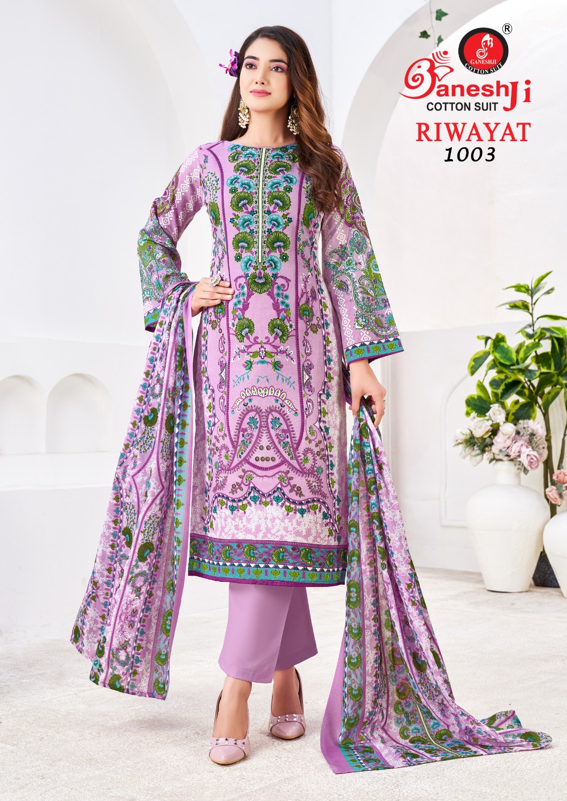 Ganeshji Riwayat Vol-1 Heavy Soft Cotton Wholesale Readymade Pakistani Suit Collection - Image 6