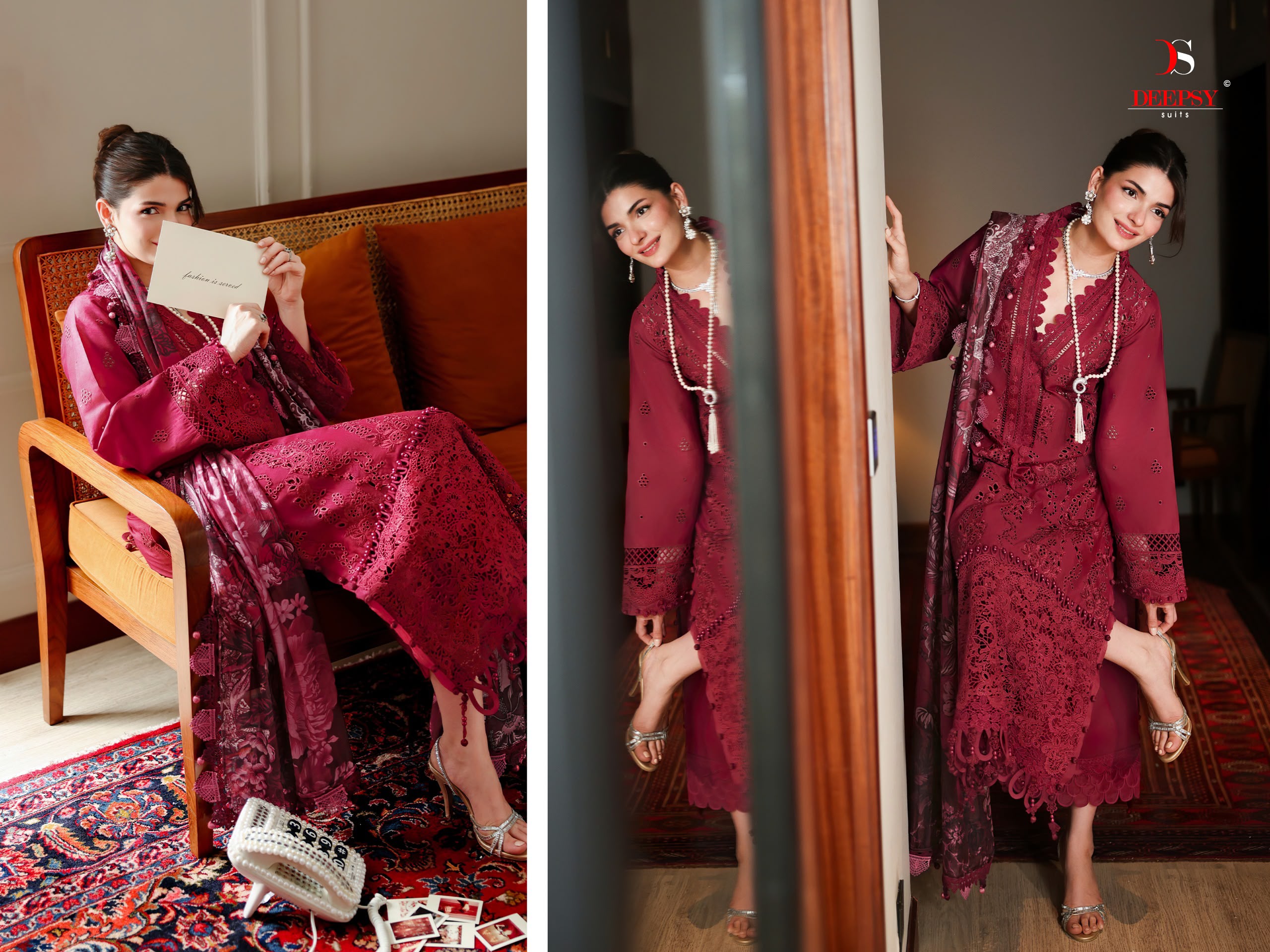 Deespy Suit Jade Couture Pure Pakistani lawn Wholesale Pakistani Suit Collection - View 8