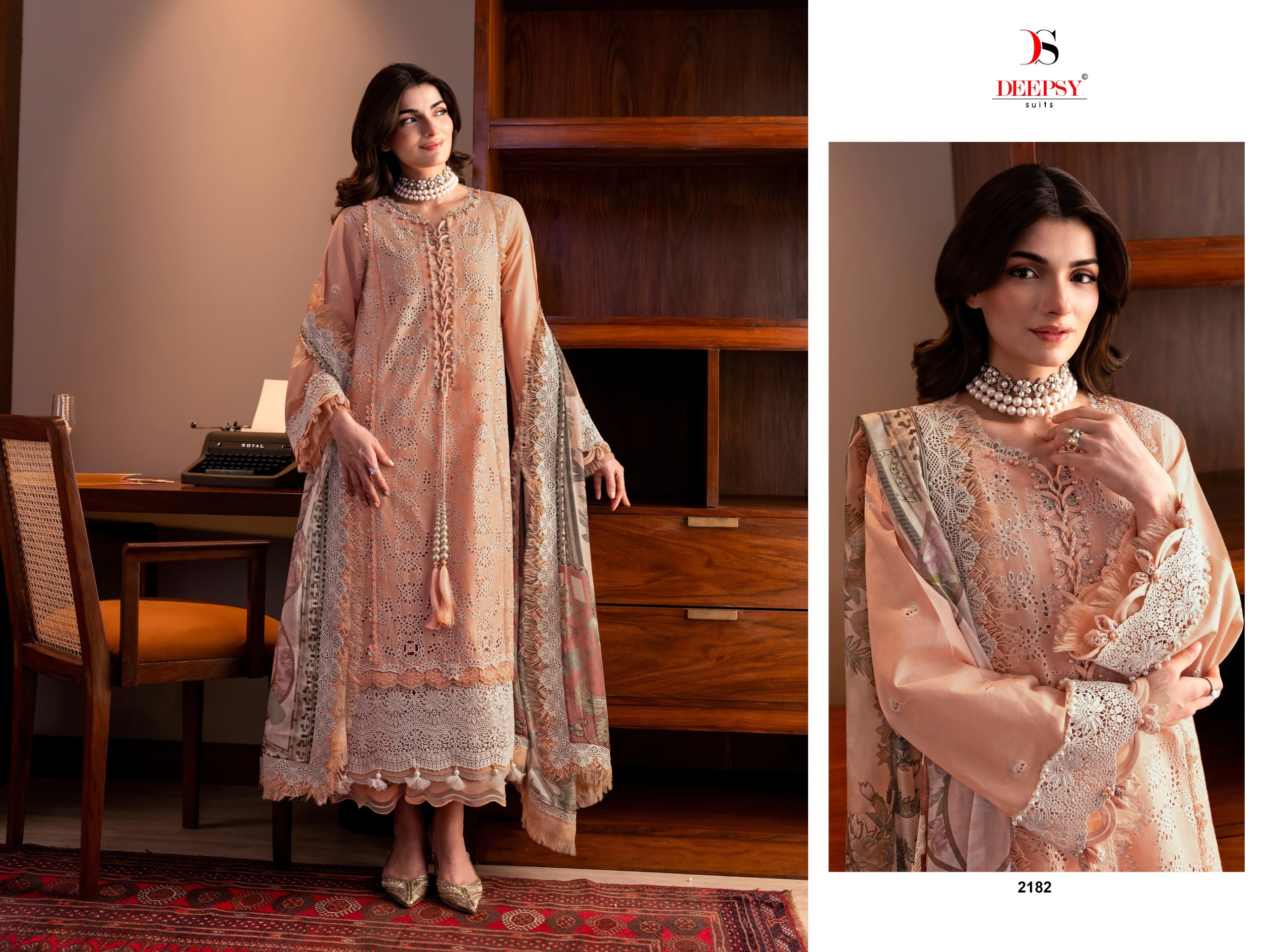 Deespy Suit Jade Couture Pure Pakistani lawn Wholesale Pakistani Suit Collection - View 4