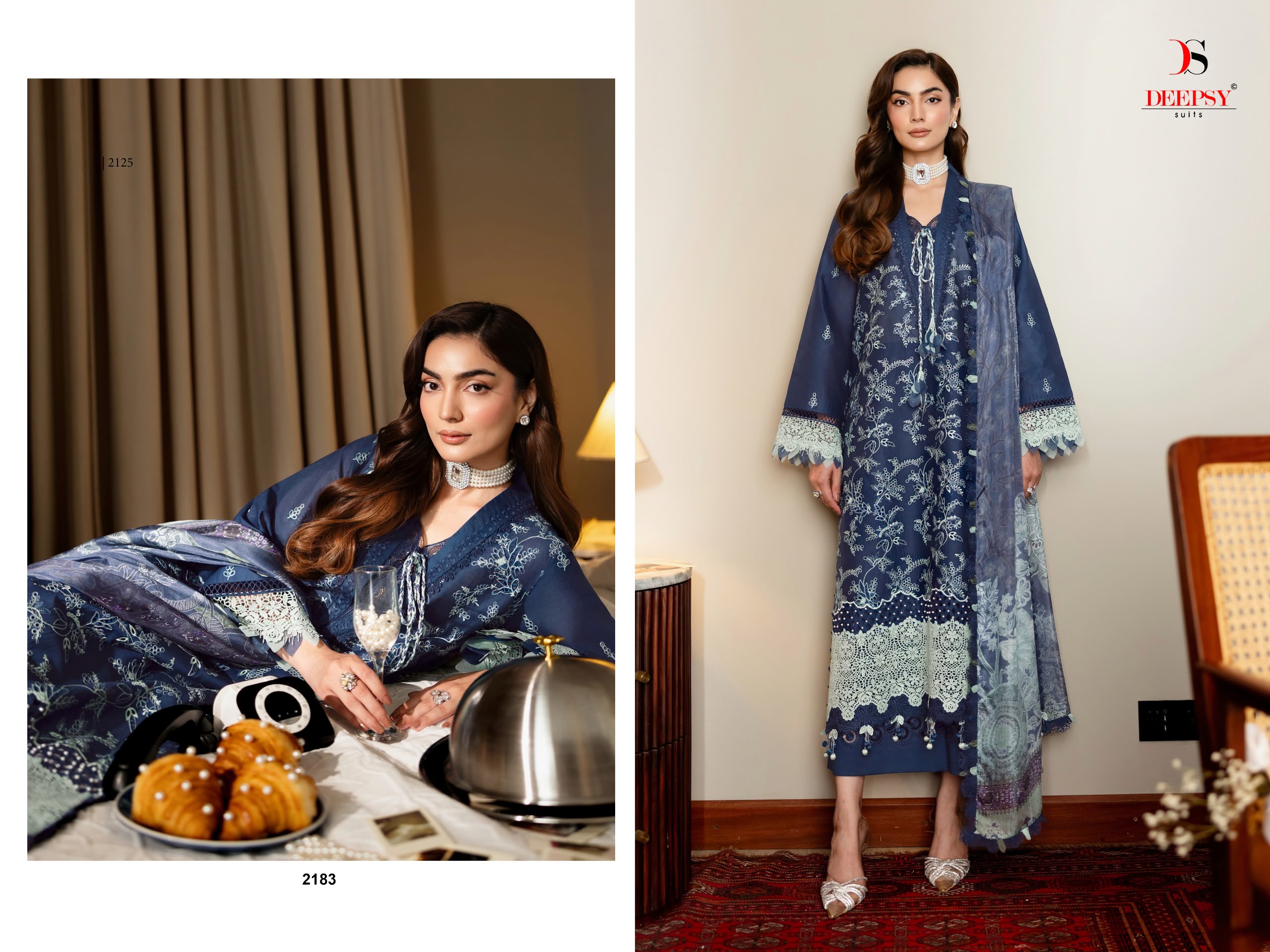 Deespy Suit Jade Couture Pure Pakistani lawn Wholesale Pakistani Suit Collection - View 5