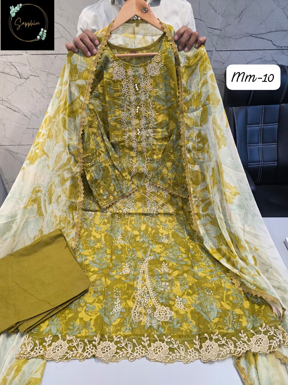 Sapphire Jazmin Mausammurry Vol-10nx Pure Cotton Wholesale Pakistani Readymade Suit Collrction