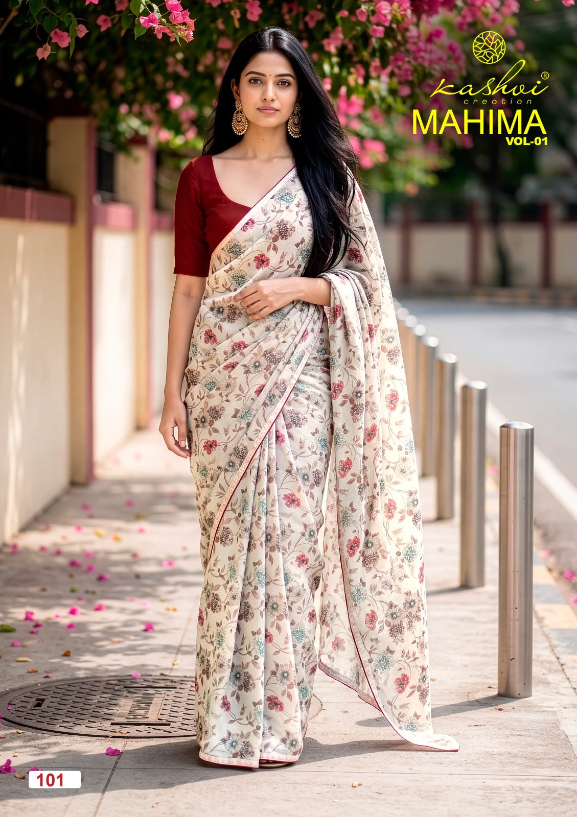Kashvi Creation Mahima Vol 1 Major Georgette Wholesale Sarees Collection - Image 2