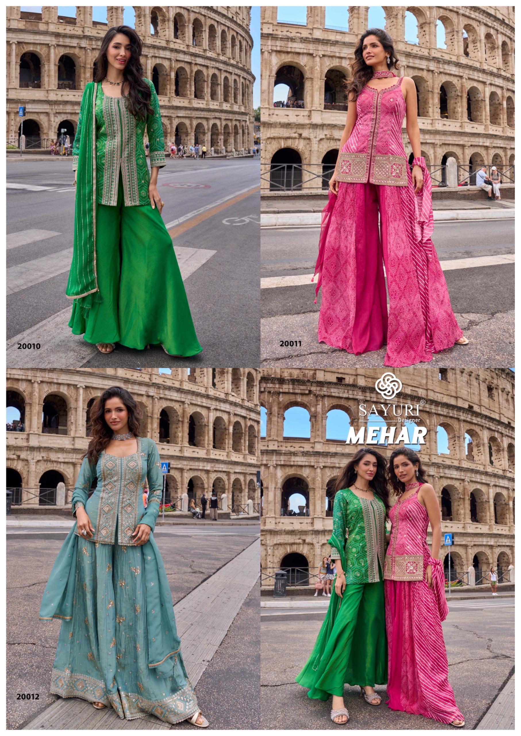 Sayuri Designer Mehar Premium Real Simar Silk Wholesale Designer Suit Collection - Image 7