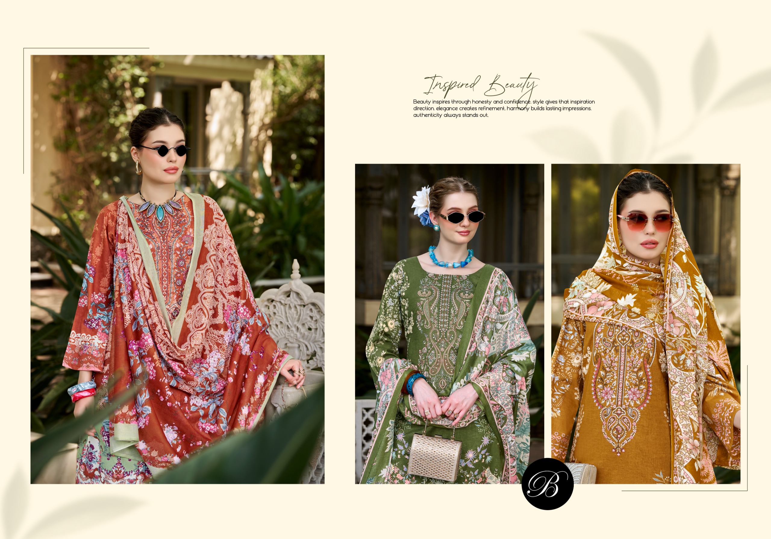 Belliza Designer Naira Vol 153 Pure Cotton Wholesale Pakistani Suit Collection - Image 2