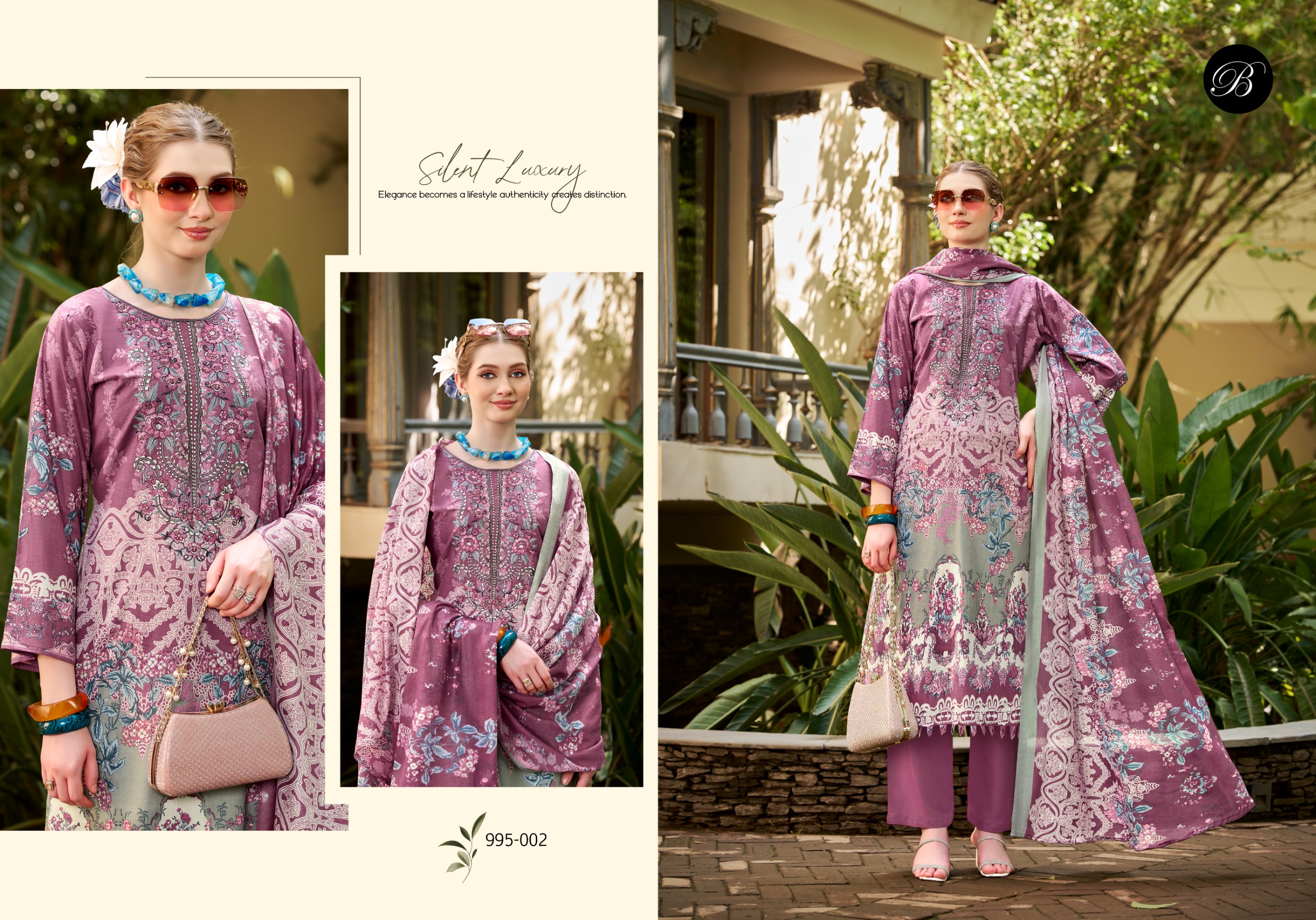 Belliza Designer Naira Vol 153 Pure Cotton Wholesale Pakistani Suit Collection - Image 4