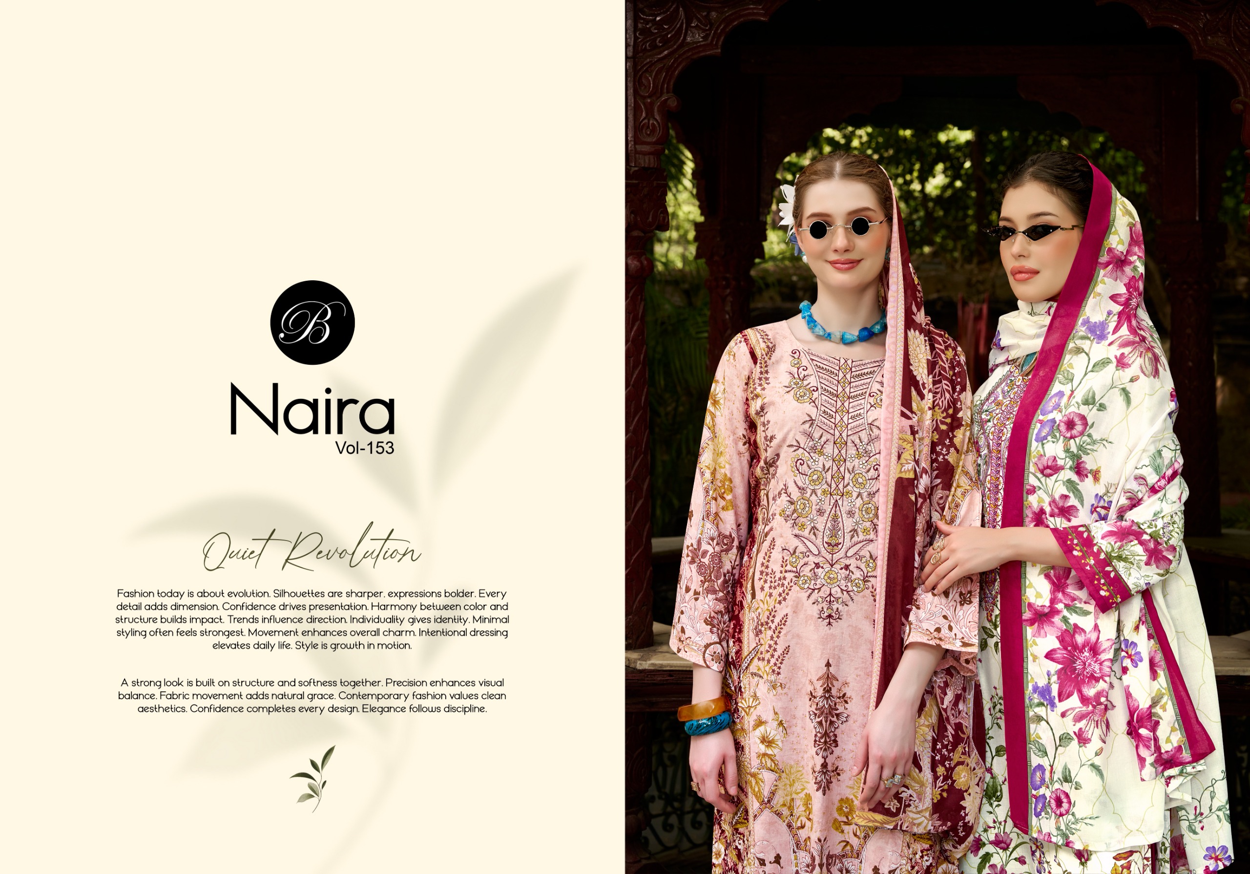 Belliza Designer Naira Vol 153 Pure Cotton Wholesale Pakistani Suit Collection - Image 6