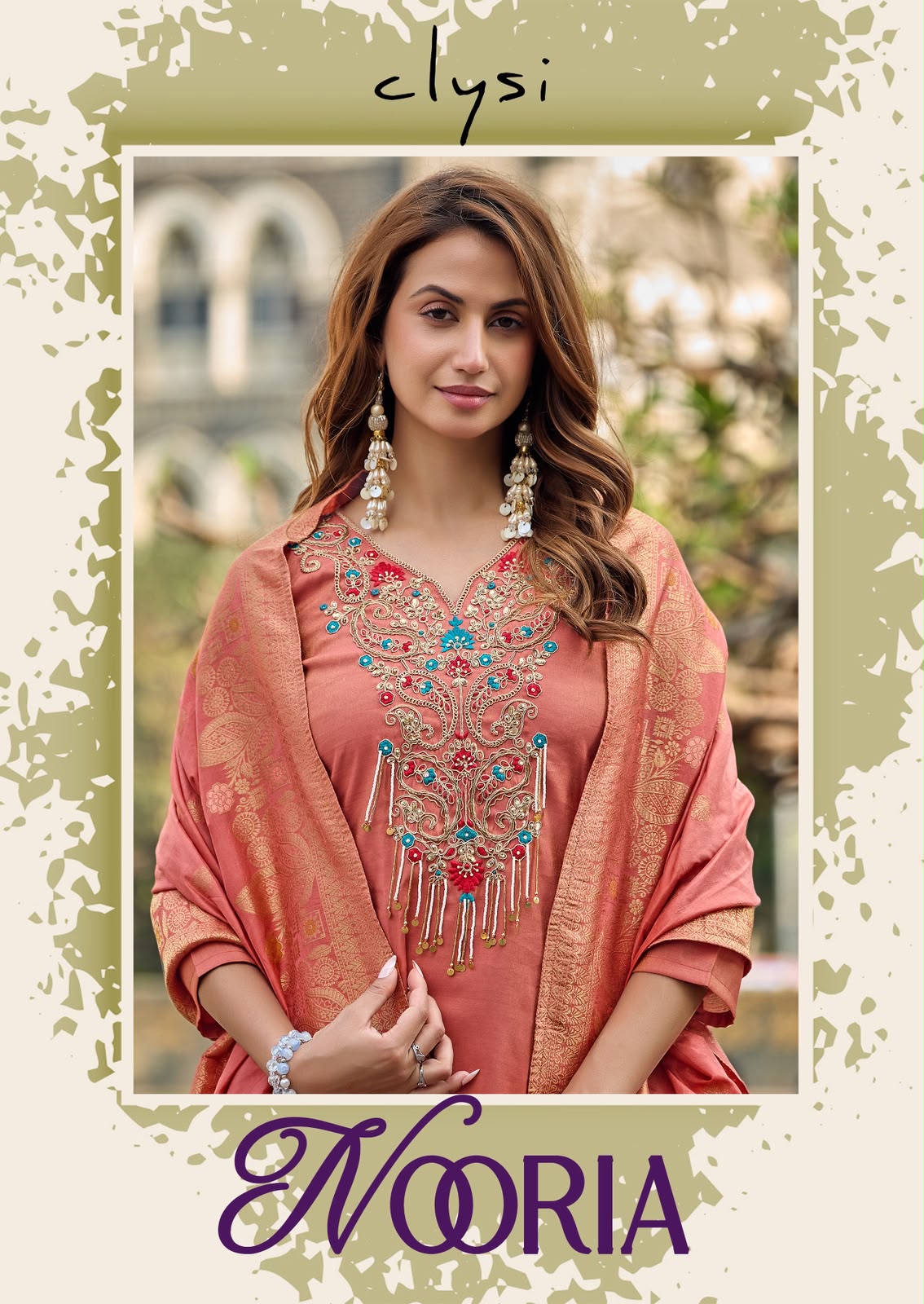 Clysi Nooria Roman Simmer Wholesale Readymade Suit Collection