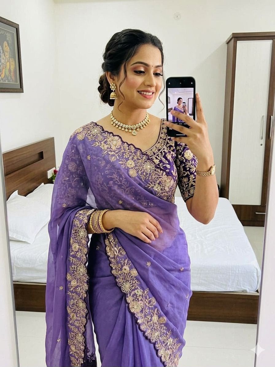 Rama Vol 3 Star Georgette Sequence Work Wholesale Sarees Collection - Thumbnail 7