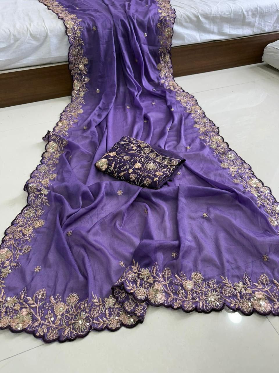 Rama Vol 3 Star Georgette Sequence Work Wholesale Sarees Collection - Thumbnail 8