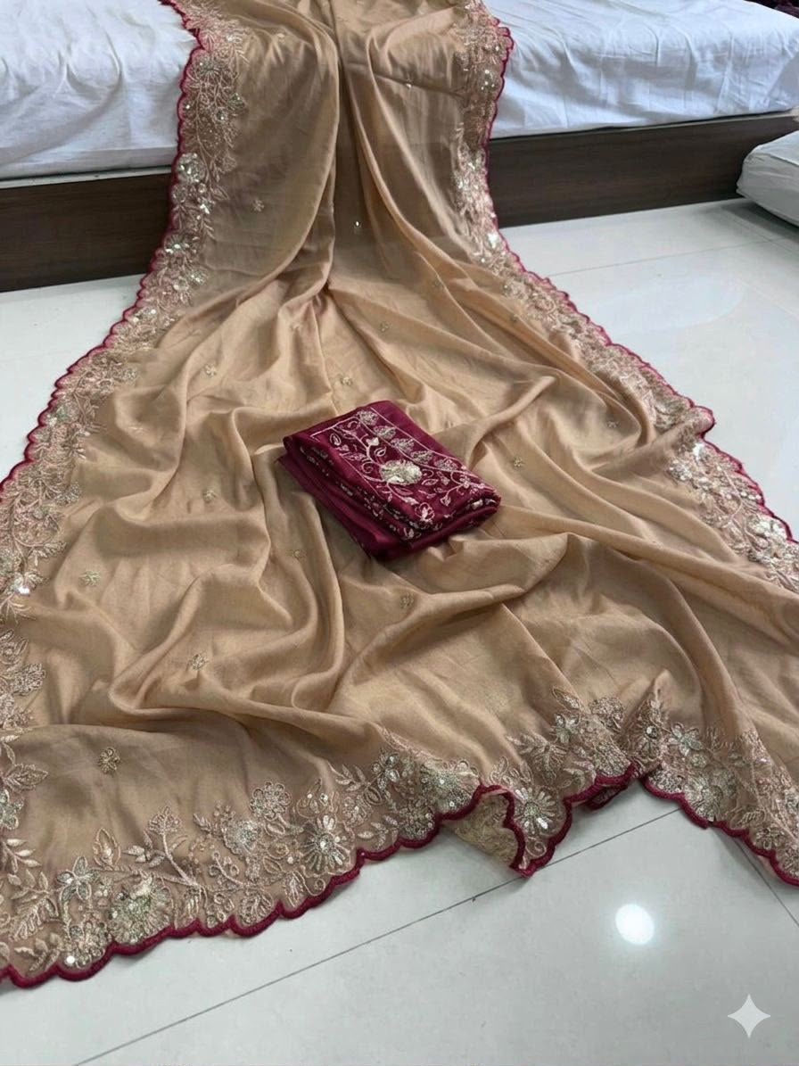 Rama Vol 3 Star Georgette Sequence Work Wholesale Sarees Collection - Thumbnail 9