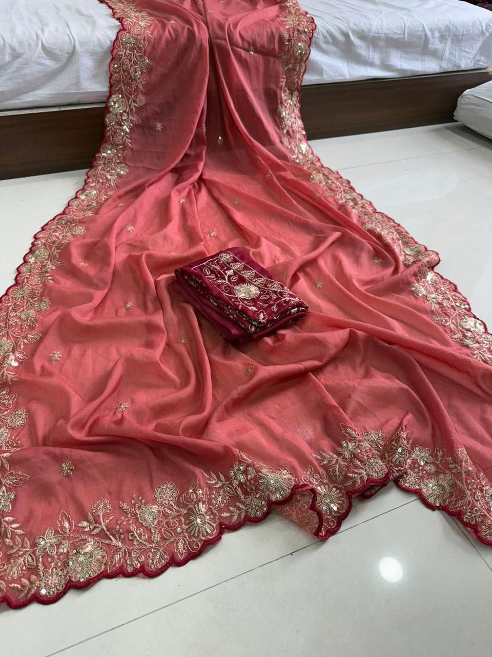 Rama Vol 3 Star Georgette Sequence Work Wholesale Sarees Collection - Thumbnail 13