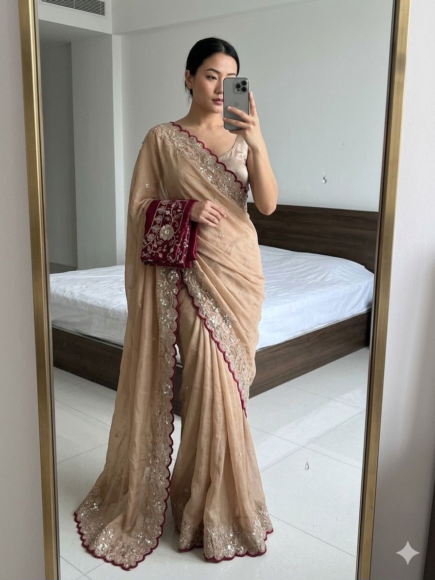 Rama Vol 3 Star Georgette Sequence Work Wholesale Sarees Collection - Thumbnail 15