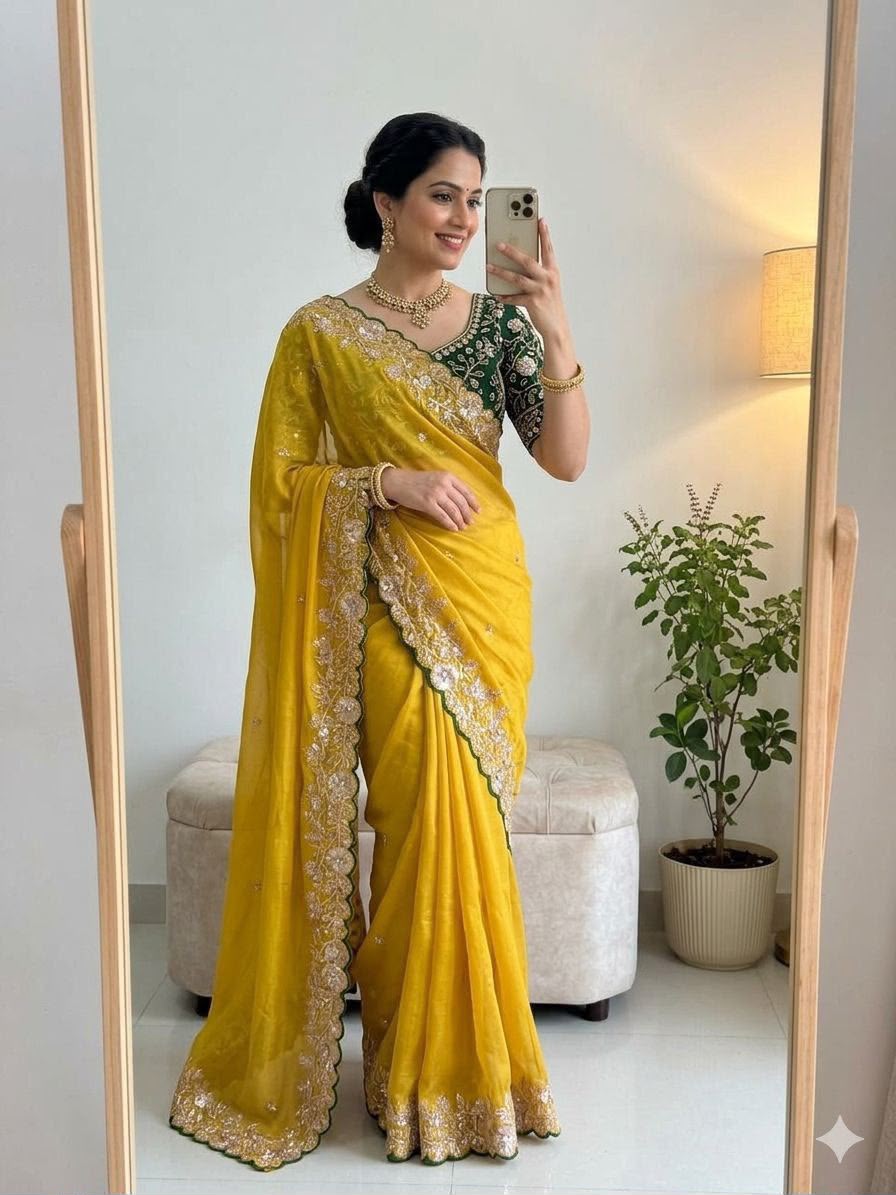 Rama Vol 3 Star Georgette Sequence Work Wholesale Sarees Collection - Thumbnail 16