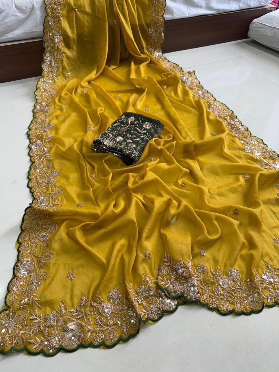 Rama Vol 3 Star Georgette Sequence Work Wholesale Sarees Collection - Thumbnail 17