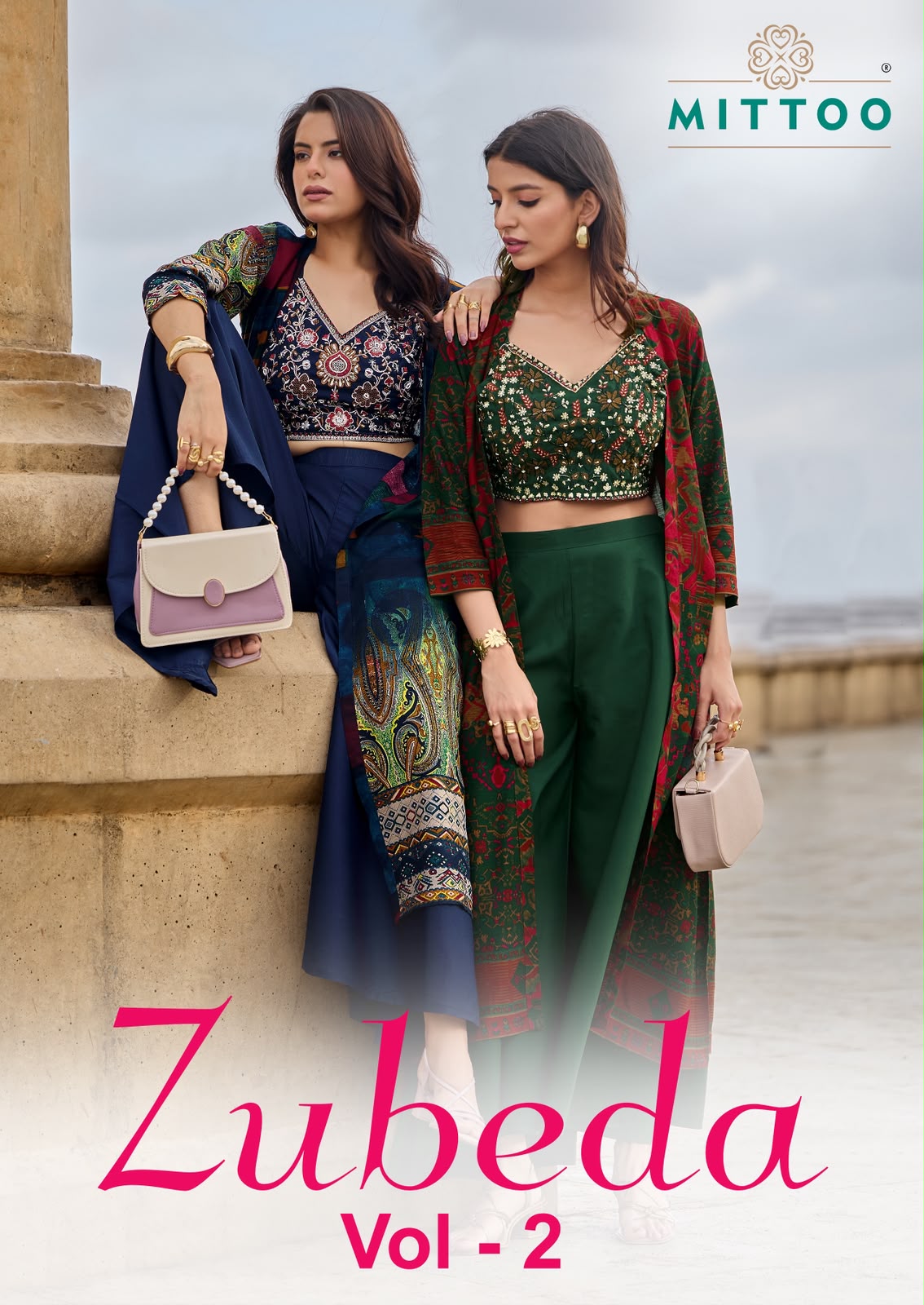 Mittoo Zubeda Vol 2 Roman Silk Wholesale Readymade Indo Western Collection