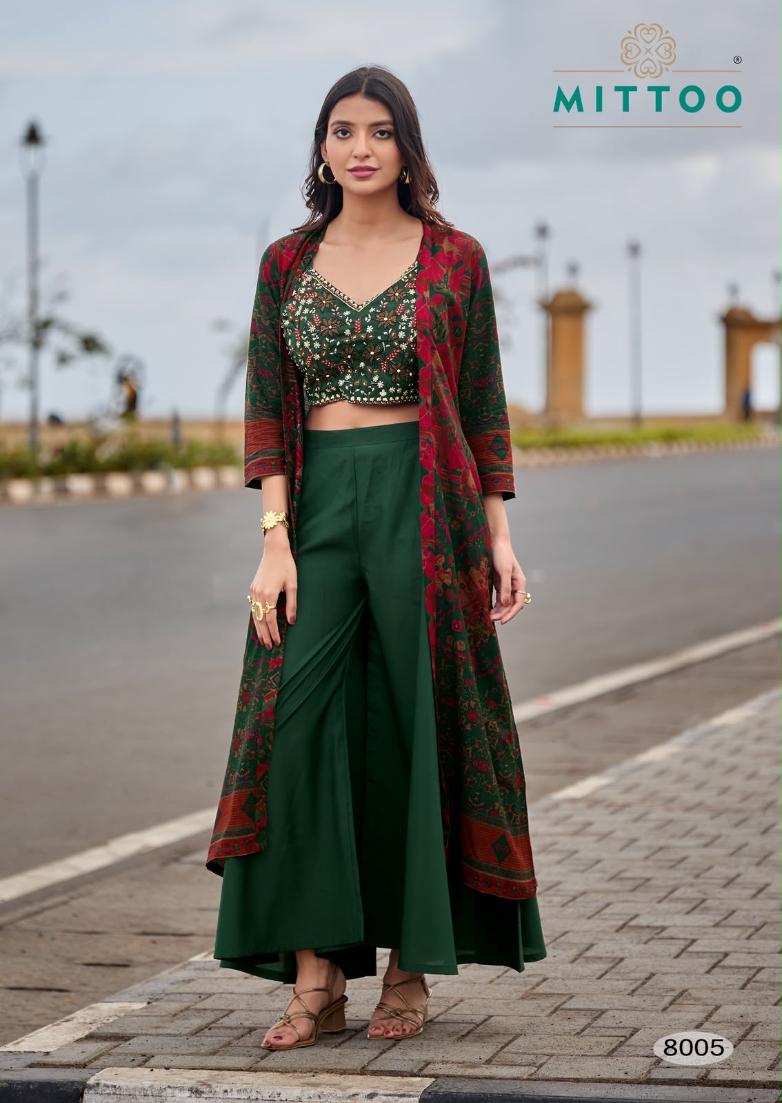 Mittoo Zubeda Vol 2 Roman Silk Wholesale Readymade Indo Western Collection - Image 2
