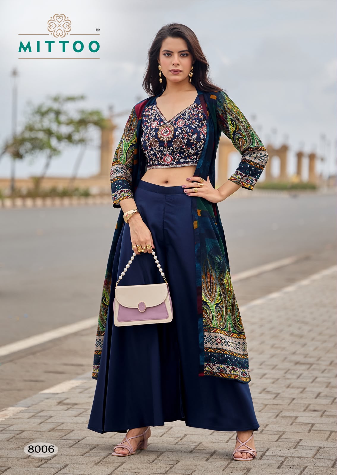 Mittoo Zubeda Vol 2 Roman Silk Wholesale Readymade Indo Western Collection - Image 3