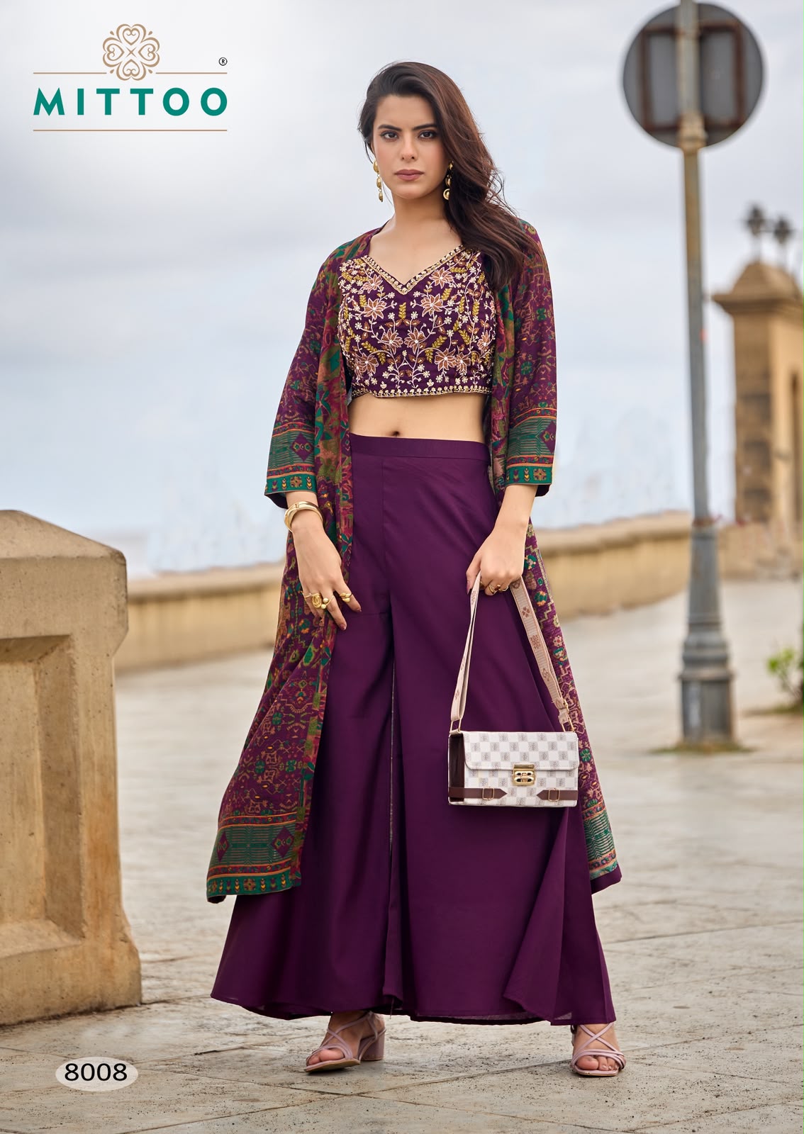 Mittoo Zubeda Vol 2 Roman Silk Wholesale Readymade Indo Western Collection - Image 4